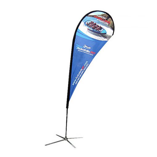 Medium Teardrop Flag Single X Base