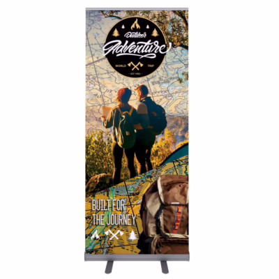 ONE CHOICE Roll Up Banner Stand Graphic Package 33.5 in Good Roll Up 02