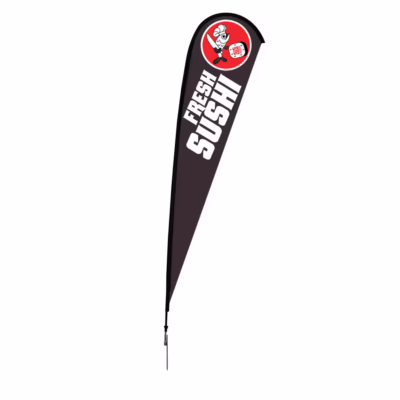 Custom Teardrop Flags for Outdoor Advertising & Events