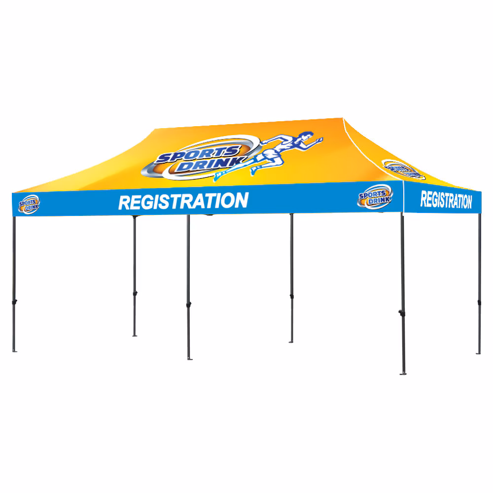 20 ft Casita Air Canopy Tent Graphic Package White Trim 1