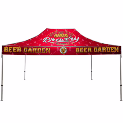 Casita 15 ft Aluminum Canopy Tent Graphic Package White Trim Color 01