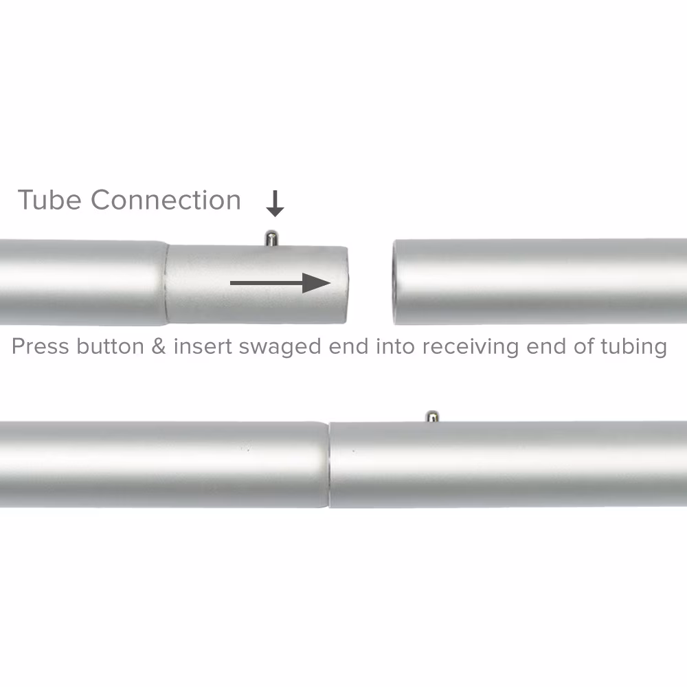 EZ Tube 30ft x 10ft Straight Hardware Only 04