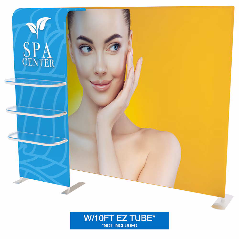 EZ Tube Waterfall Shelves Double Sided Graphic Package 03