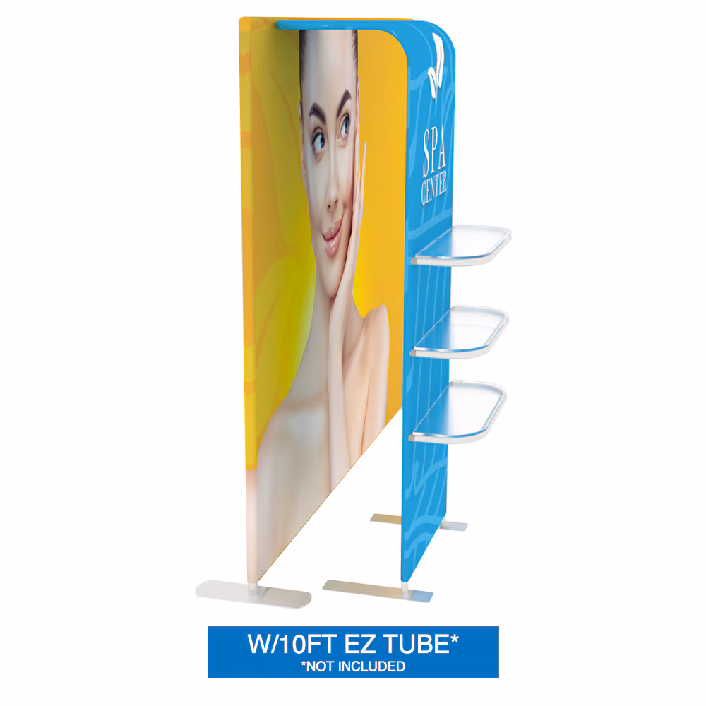 EZ Tube Waterfall Shelves Double Sided Graphic Package 04