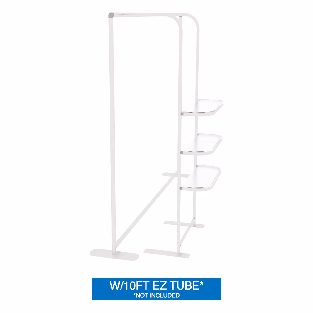 EZ Tube Waterfall Shelves Hardware Only 04