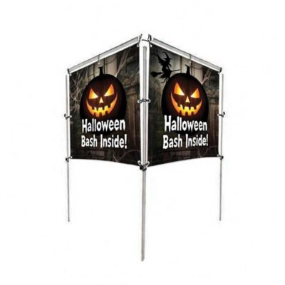 In Ground Banner 6x5 V Shaped