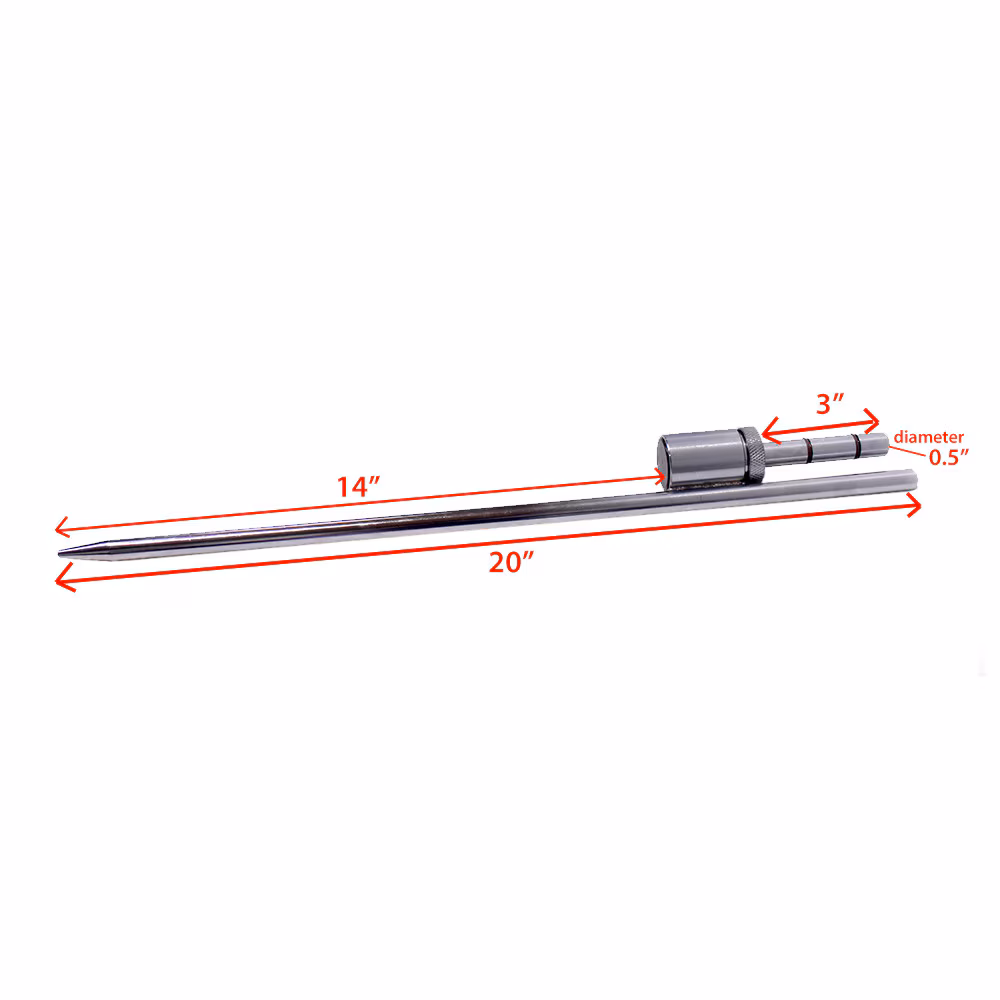 Medium Mamba Rectangle Flag Hardware Only Spike Base 02