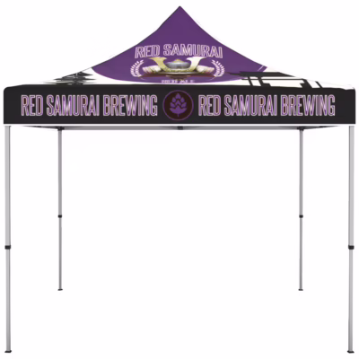 ONE CHOICE 10ft Aluminum Canopy Tent Graphic Package White Trim 01