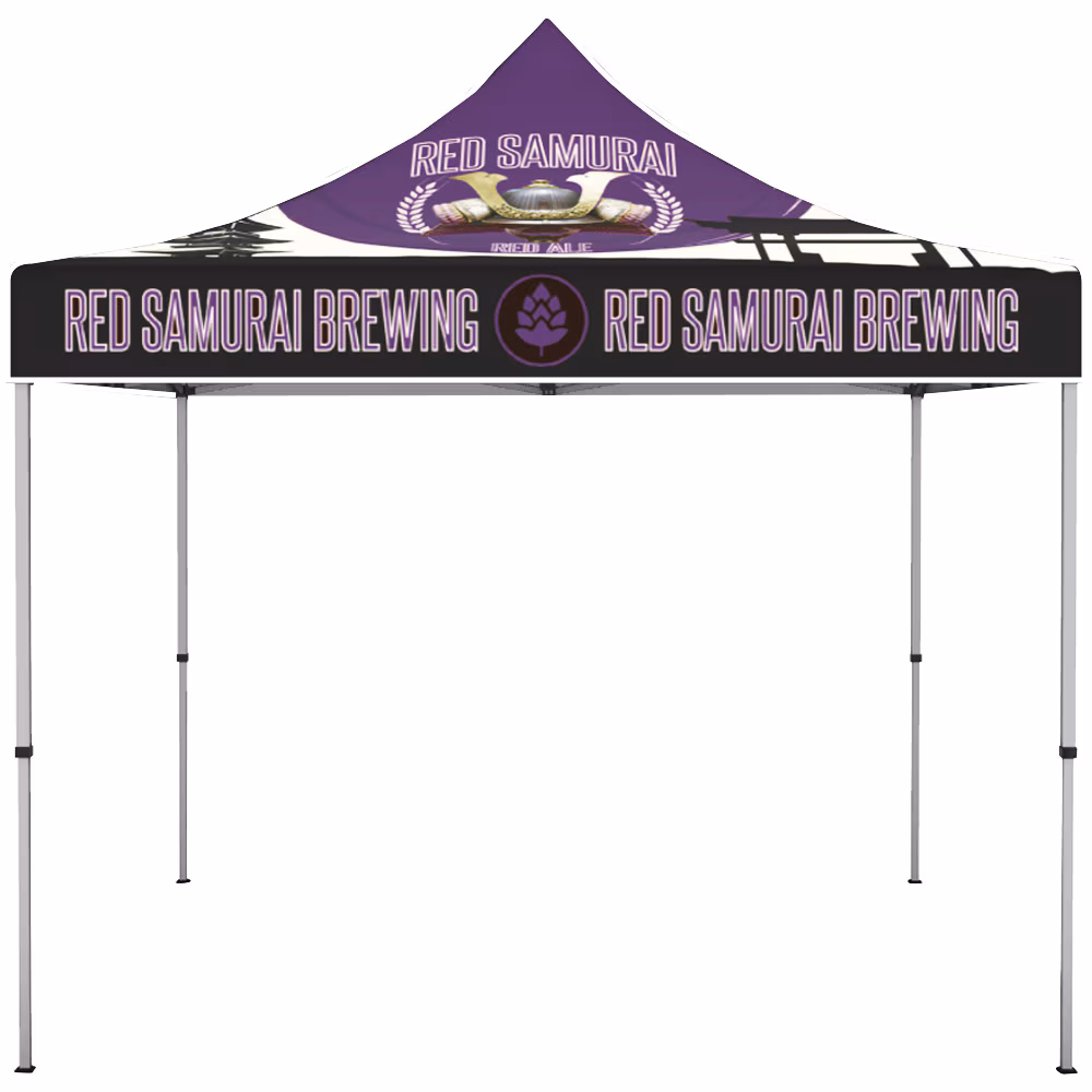 ONE CHOICE 10ft Aluminum Canopy Tent Graphic Package White Trim 01