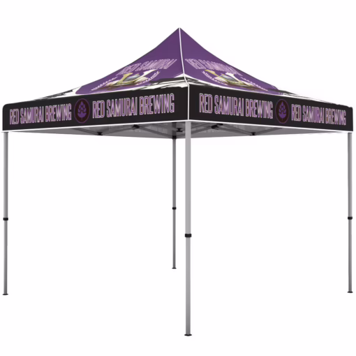 ONE CHOICE 10ft Aluminum Canopy Tent Graphic Package White Trim 02 510x510