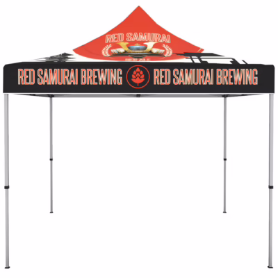 ONE CHOICE 10ft Steel Canopy Tent Graphic Package White Trim 01