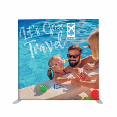 ONE CHOICE 8 ft Fabric Display Straight Graphic Package 01