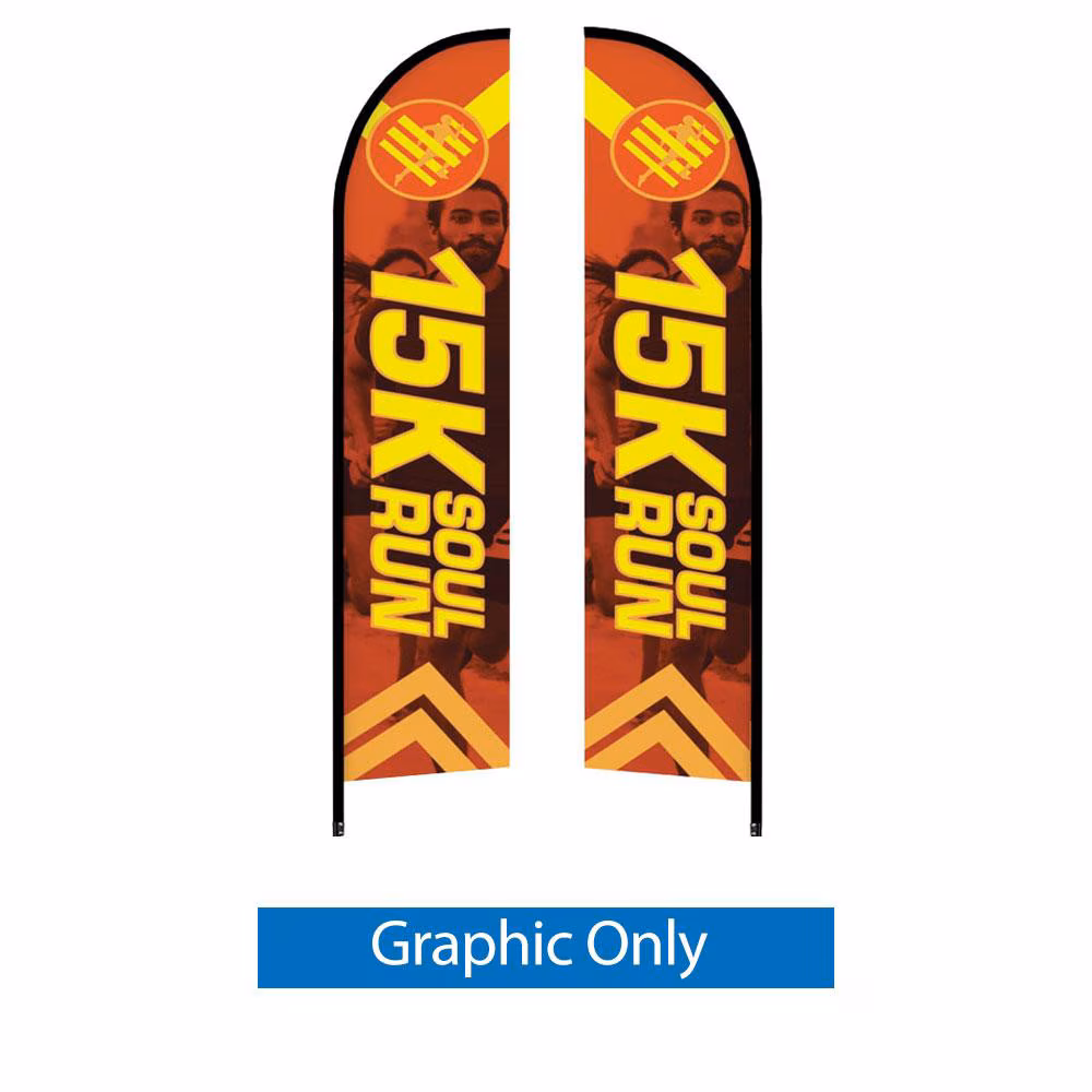 ONE CHOICE Feather Flag Large 14 Ft Graphic Only Double Sided 01
