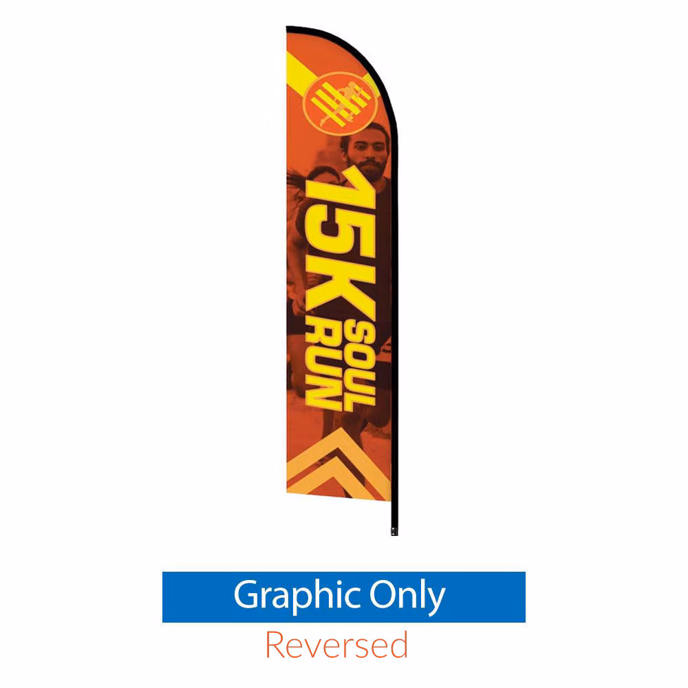 ONE CHOICE Feather Flag Large 14 Ft Graphic Only Single Sided Reversed 01