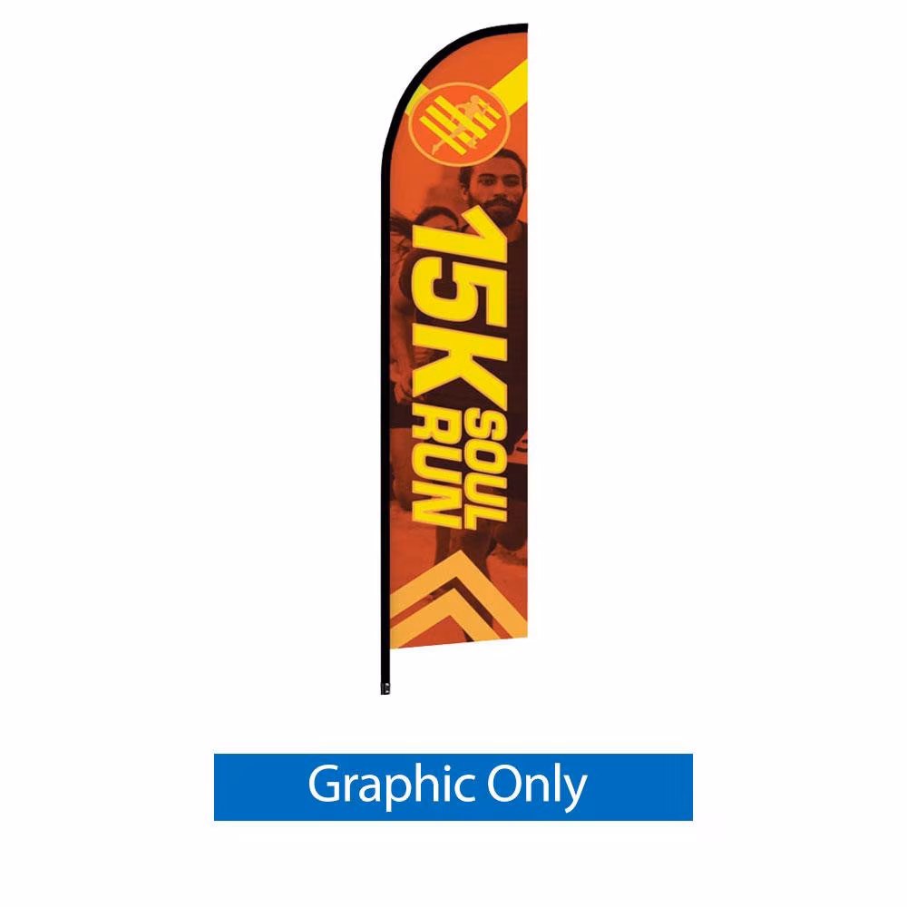 ONE CHOICE Feather Flag Large 14 Ft Graphic Only Single Sided X Base 01