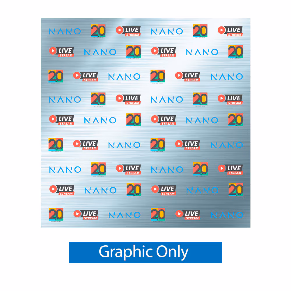 ONE CHOICE Slider Banner Stands Graphic Only 8x7.5 ft 01