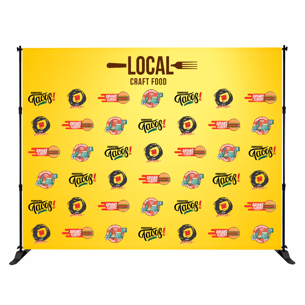 ONE CHOICE Slider Banner Stands Graphic Package 10x7.5 ft 01