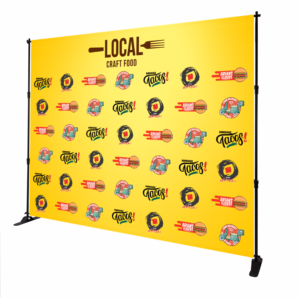 ONE CHOICE Slider Banner Stands Graphic Package 10x7.5 ft 02